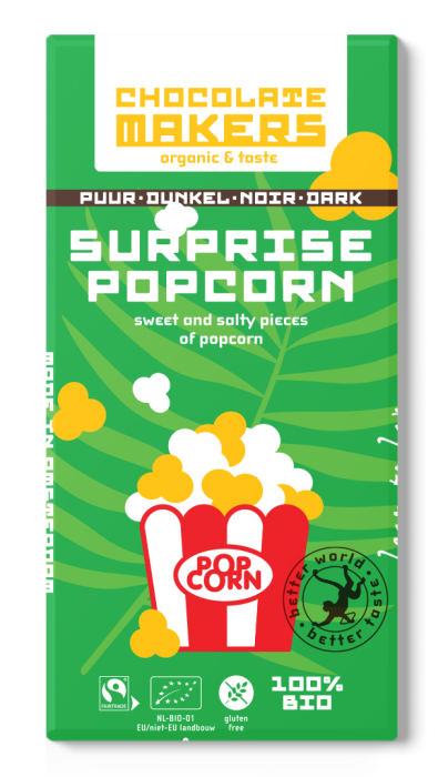 СHOCOLATEMAKERS noir Surprise popcorn BIO