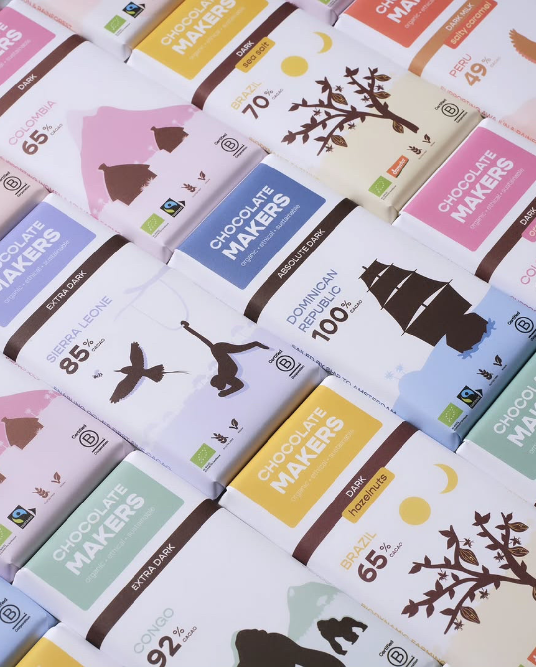 Chocolatemakers bean-to-bar čokolade – single origin kolekcija kakaa