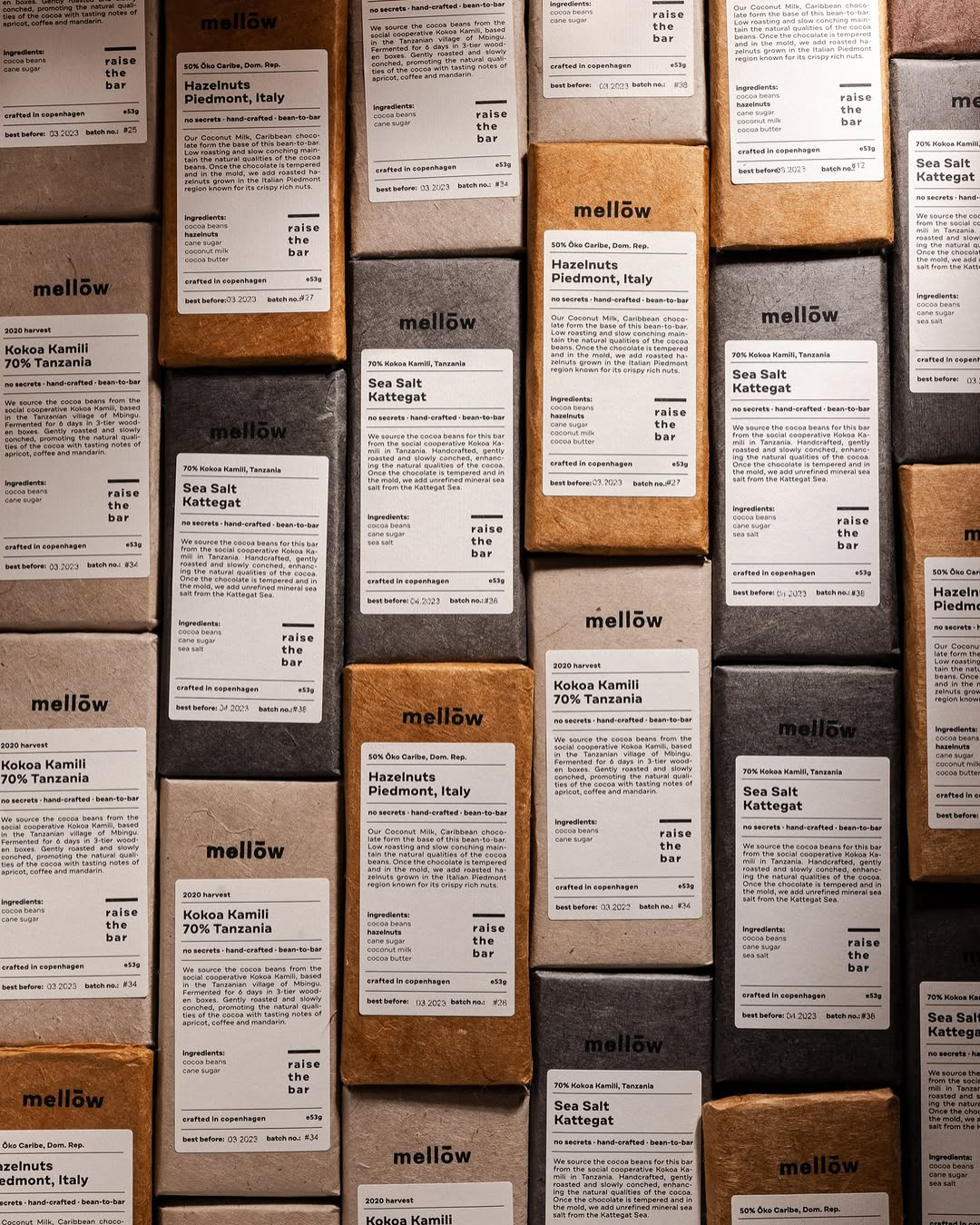 Mellow Chocolate bean-to-bar čokolade iz Kopenhagena, ručno pakovane u održivu ambalažu