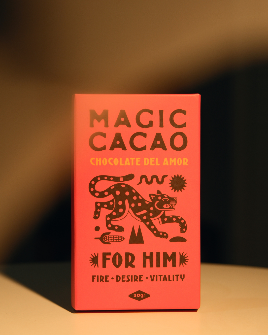 Magic Cacao Chocolate del Amor For Him – tamna čokolada 60% kakaa sa adaptogenim biljkama i začinima, pakovanje 30 g