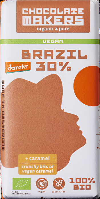 CHOCOLATE MAKERS Demeter Brazil VEGAN 30% - caramel