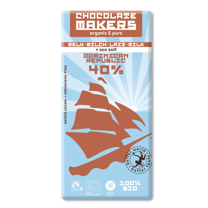 CHOCOLATE MAKERS - Lait 40% au sel marin Rép. Dominicaine BIO