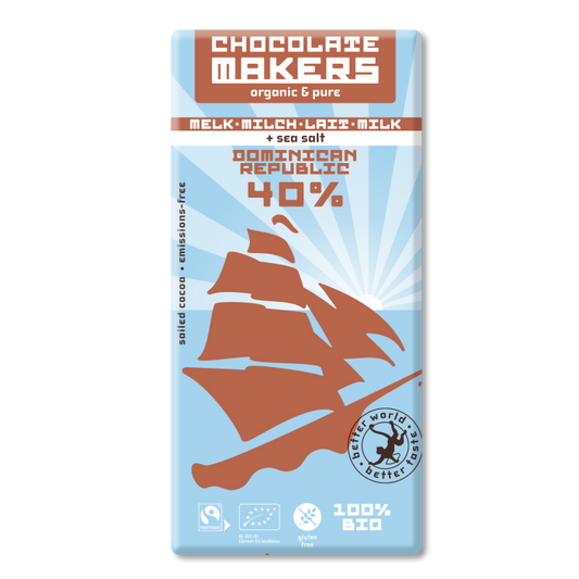 CHOCOLATE MAKERS - Lait 40% au sel marin Rép. Dominicaine BIO