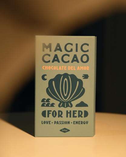 Magic Cacao Chocolate del Amor For Her – tamna čokolada 60% sa adaptogenima, luksuzno pakovanje od 30 g