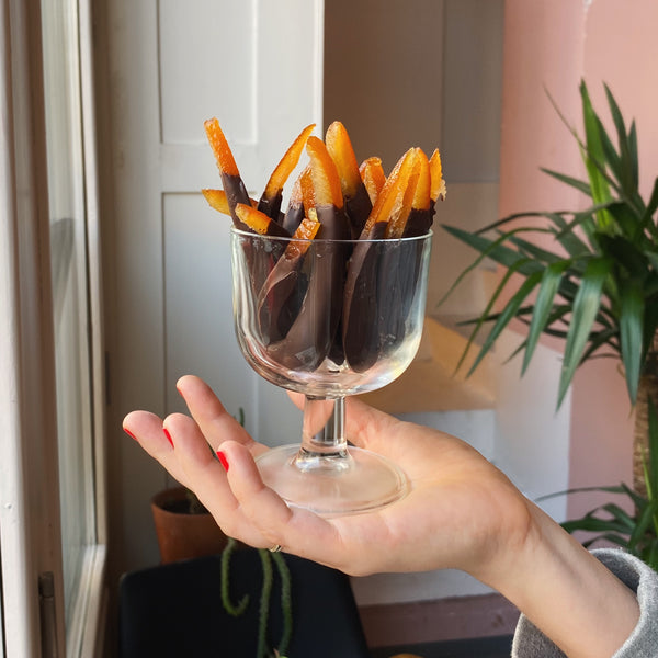 Kandirana pomorandžina kora u crnoj čokoladi, 100gr